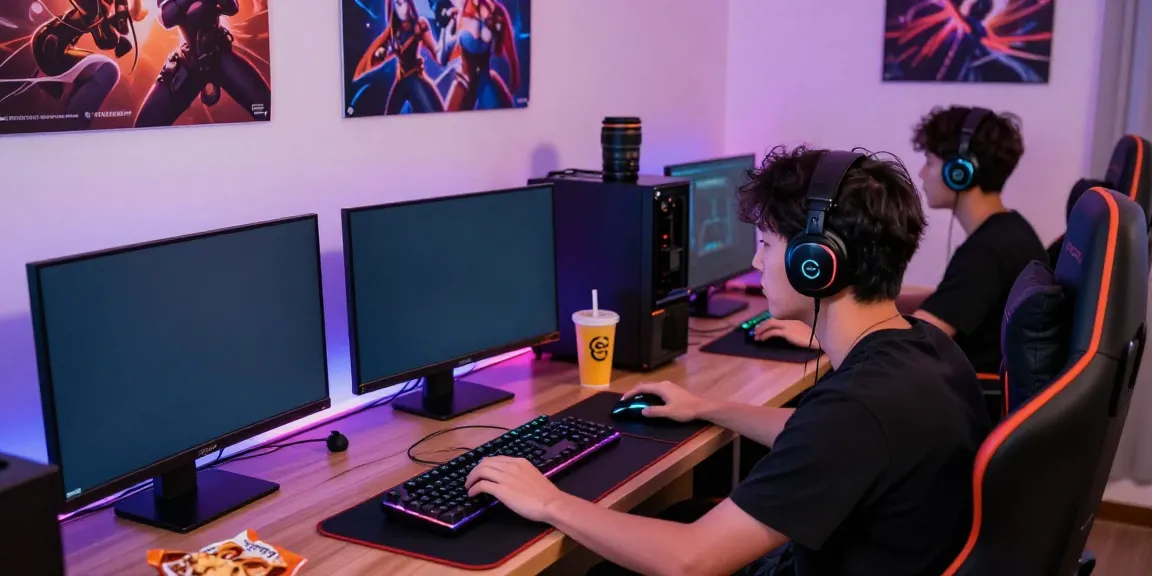 Engaged player gaming at home featuring GO88 logo and dynamic setup.