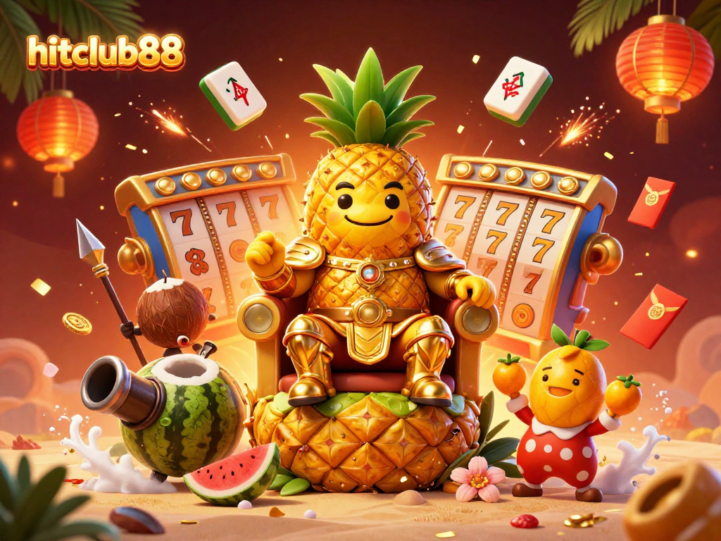 Engage in fun slots and casino games at hitclub88 with festive 3D carnival characters and vibrant visuals.