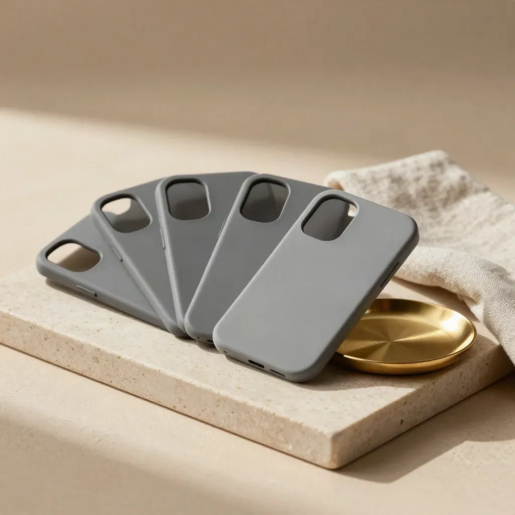 SIM sleeves, reserve tabs and brass token dish on a stone tray, soft light