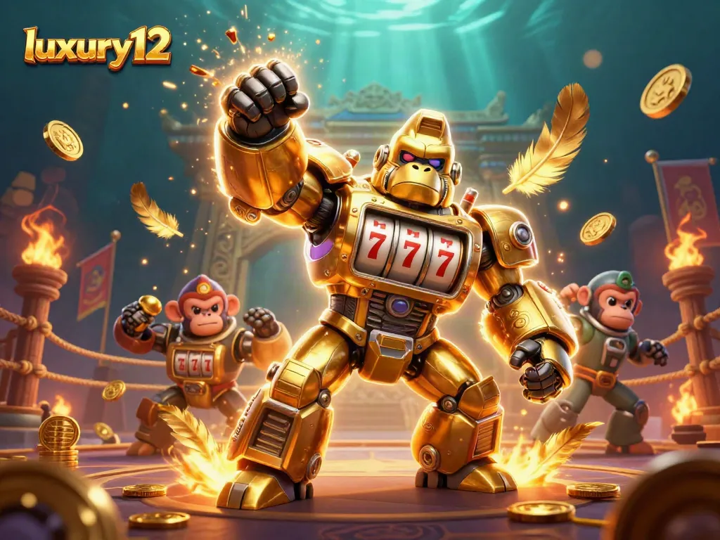 Experience thrilling gameplay with luxury12's unique casino scene showcasing dynamic slots and vibrant elements.