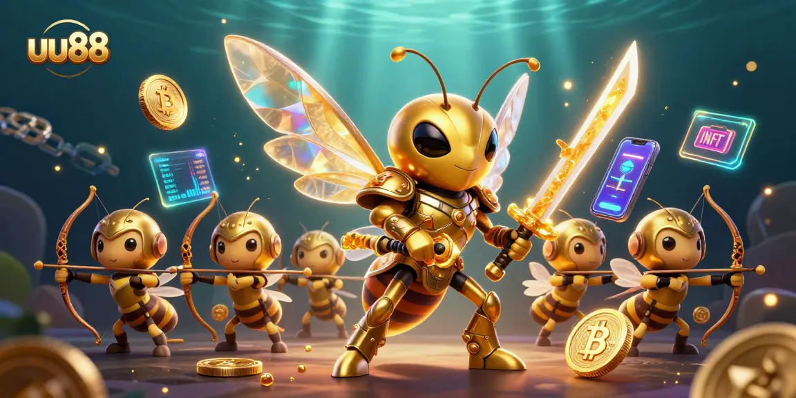 Experience thrilling moments at uu88 as a golden hornet samurai engages in a vibrant casino scene.