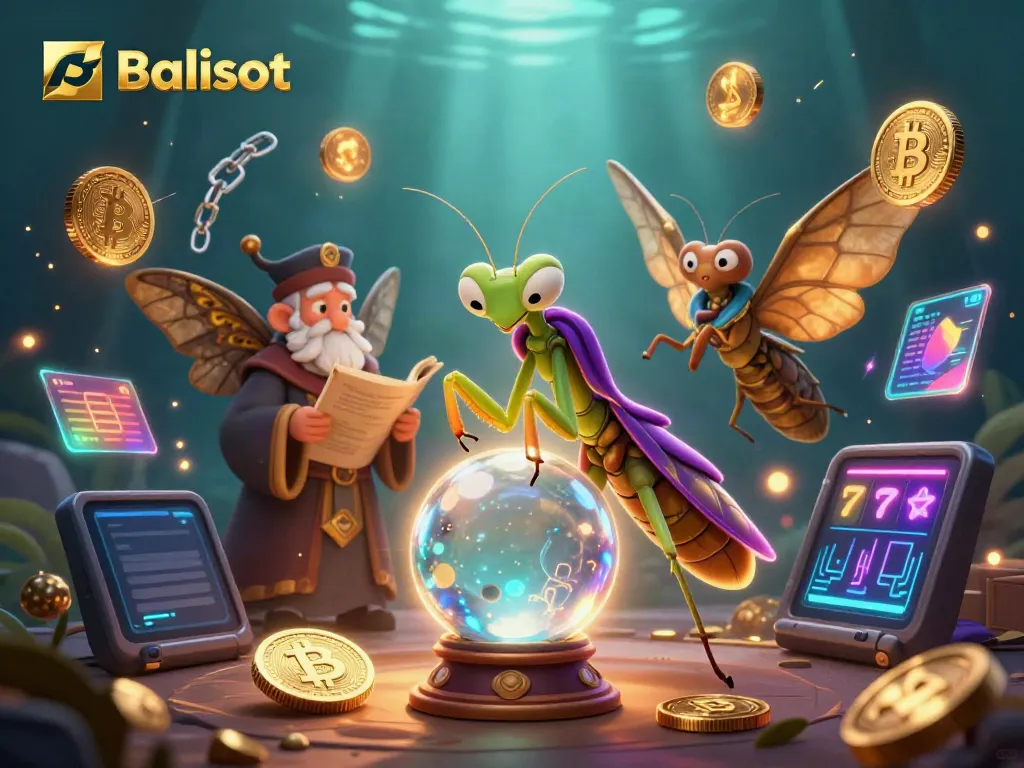 Engage in Balislot action with dynamic slot elements and mystical characters in a vibrant scene.