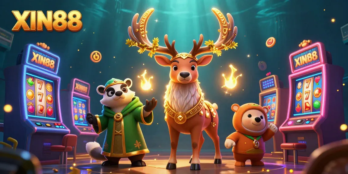 XIN88 captivates with vibrant slot machines and magical characters in a dynamic casino realm.