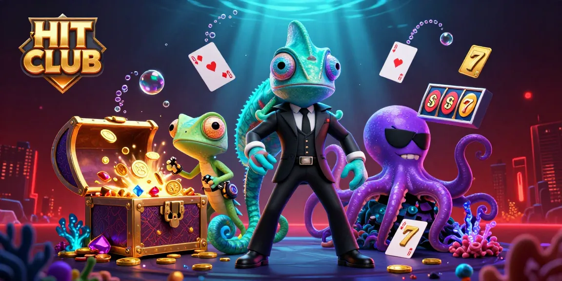 Engage in thrilling gameplay at HIT CLUB with vibrant slot reels and exotic underwater elements.