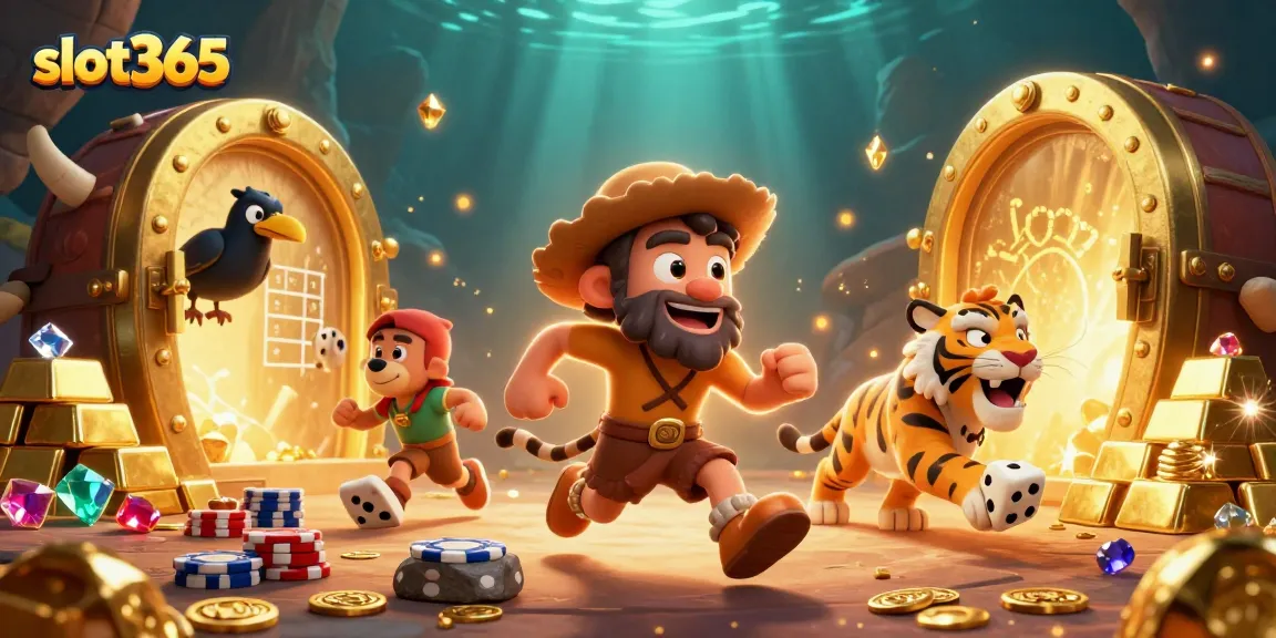 Experience thrilling wins at slot365 with prehistoric casino fun featuring cavemen and treasures.