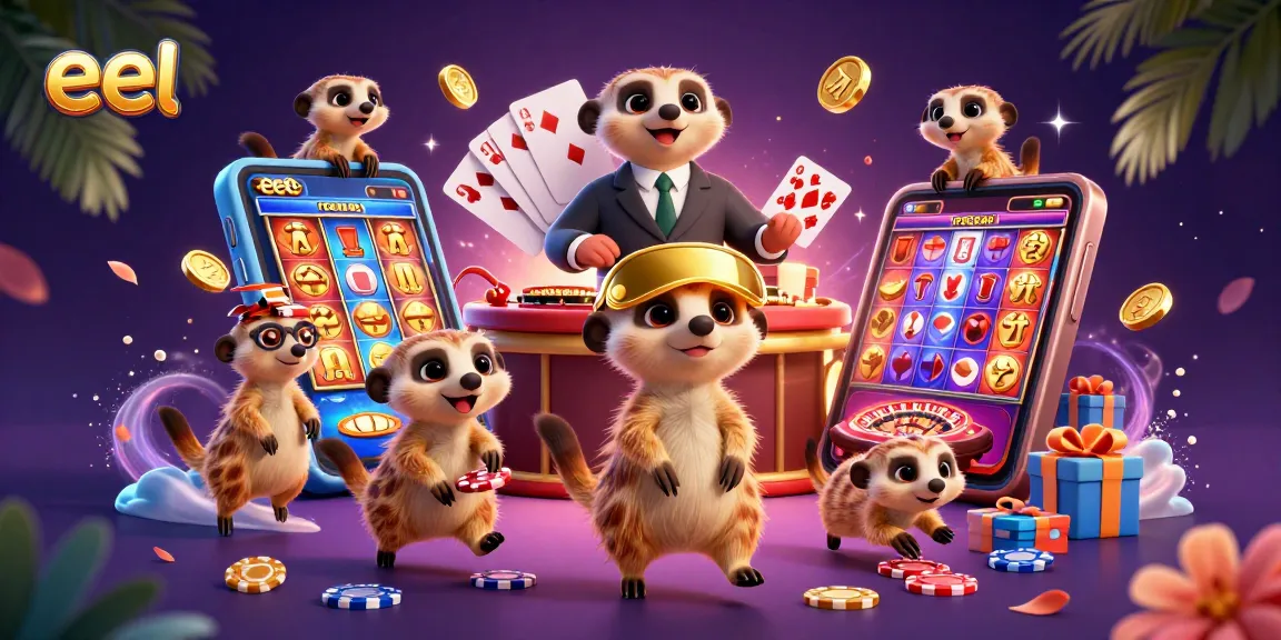Experience thrilling wins with eel at an elaborate casino of meerkats engaging in dynamic gameplay.