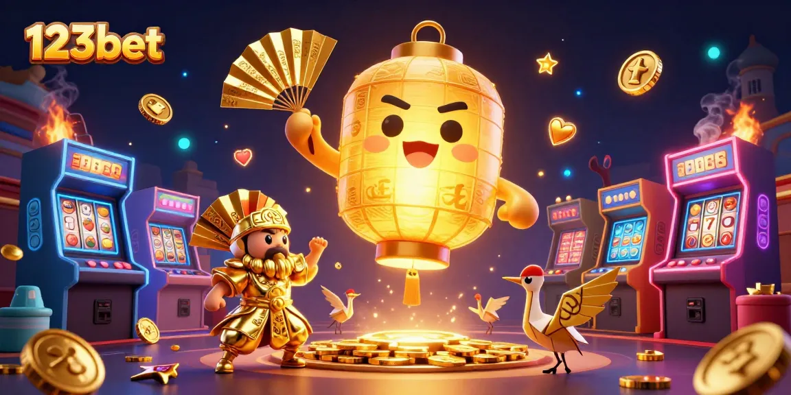 Engage with 123bet’s exciting night market casino scene featuring vibrant gaming elements.