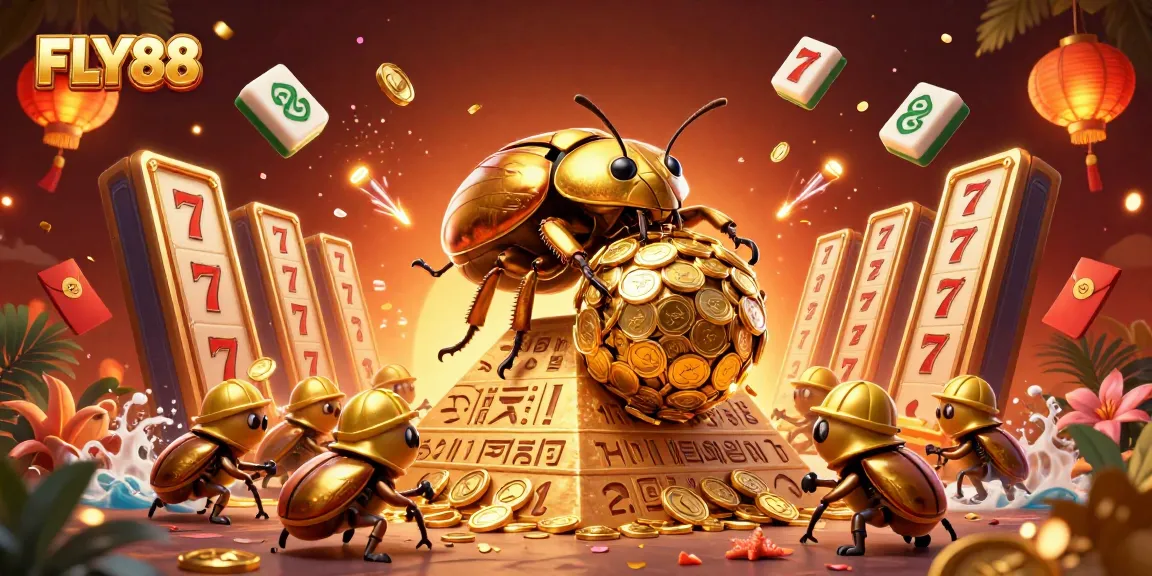 Engage in thrilling gameplay with FLY88, showcasing vibrant casino elements in a dynamic scene.