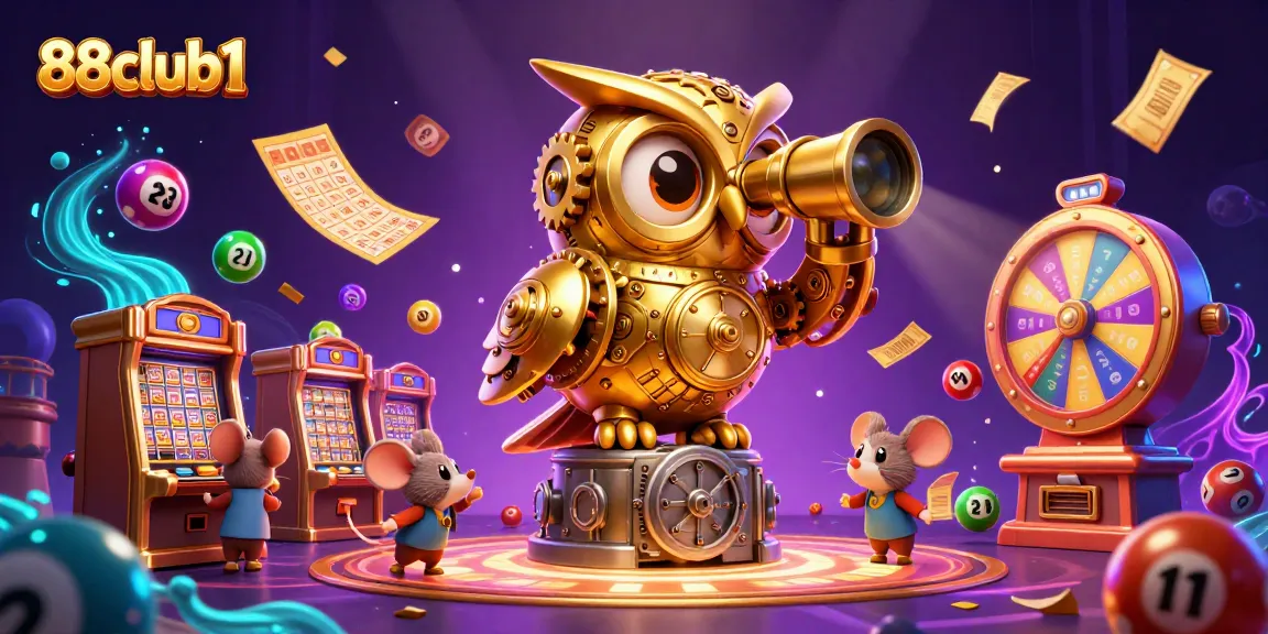 Experience the thrill of gaming at 88club1 with vibrant lottery balls and casino excitement.