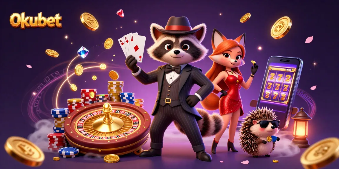 Experience exciting gameplay at 0kubet with charming characters amid a dazzling casino scene.