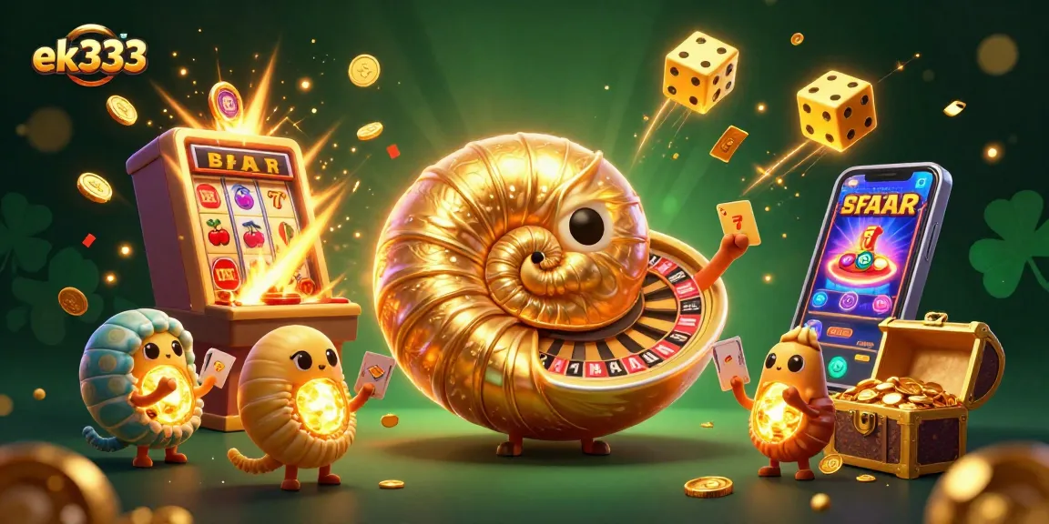 Experience jackpot thrills with ek333's vibrant casino scene bursting with excitement and winnings.