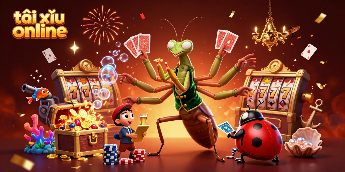Enjoy thrilling gameplay in tài xỉu online amidst vibrant characters and captivating casino elements.
