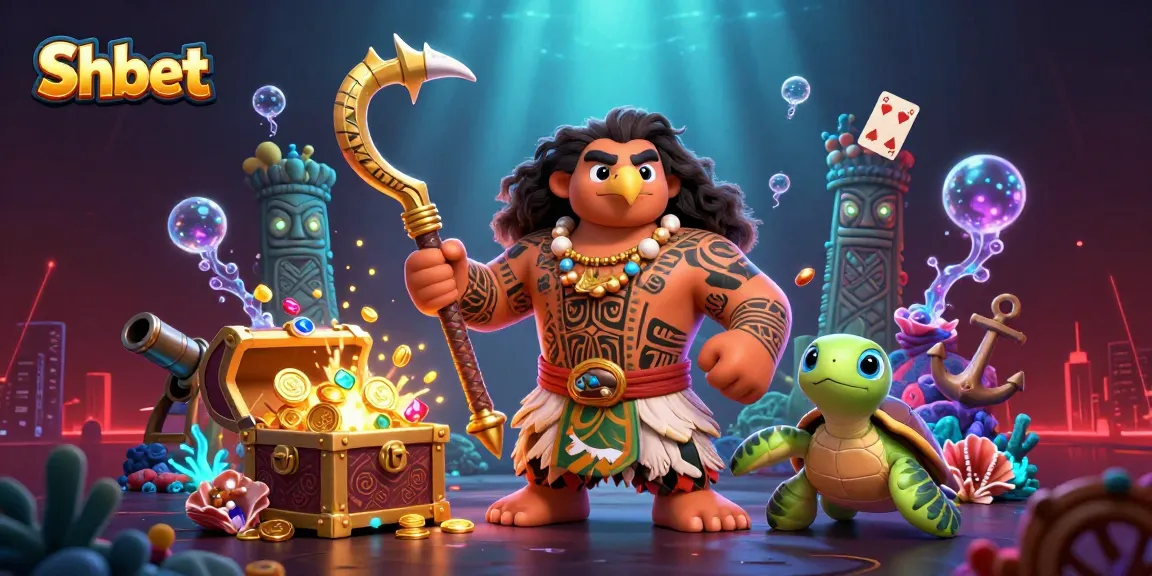 Spin the reels at Shbet with vibrant underwater characters and action-packed casino elements.